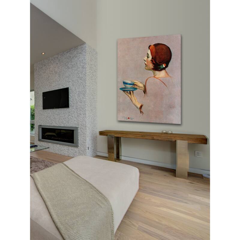 Marmont Hill - Cup of Java by Penrhyn Stanlaws Painting Print on Canvas - Multi-Color