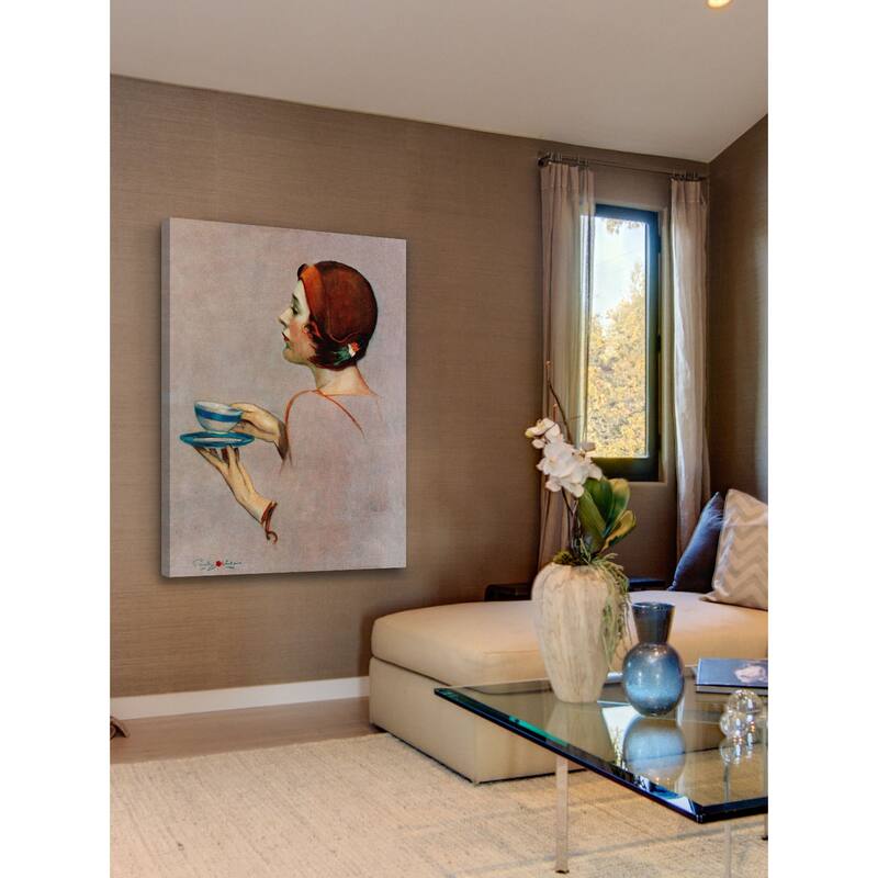 Marmont Hill - Cup of Java by Penrhyn Stanlaws Painting Print on Canvas - Multi-Color