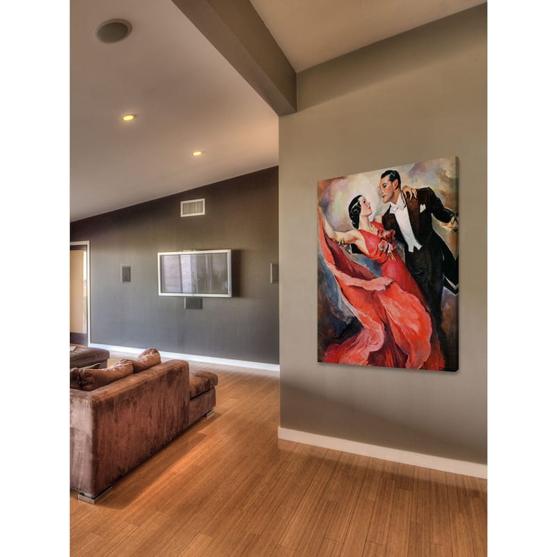 Marmont Hill - Ballroom Dancing by John LaGatta Painting Print on Canvas - Multi-Color