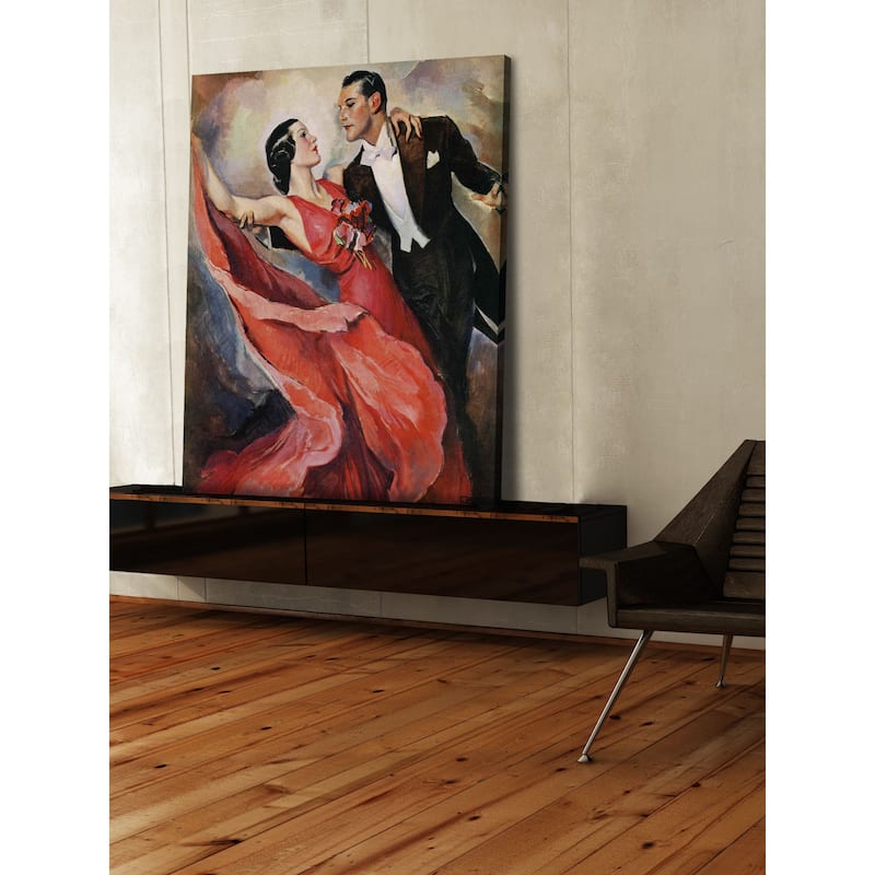 Marmont Hill - Ballroom Dancing by John LaGatta Painting Print on Canvas - Multi-Color