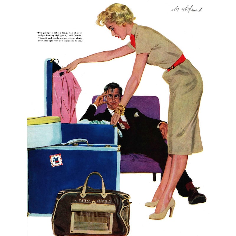 Marmont Hill - Crowded Honeymoon by Coby Whitmore Painting Print on Canvas - Multi-Color