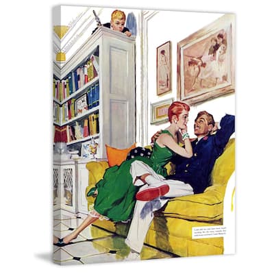Marmont Hill - My Sister's Mistake by Ernest Chiriaka Painting Print on Canvas - Multi-Color