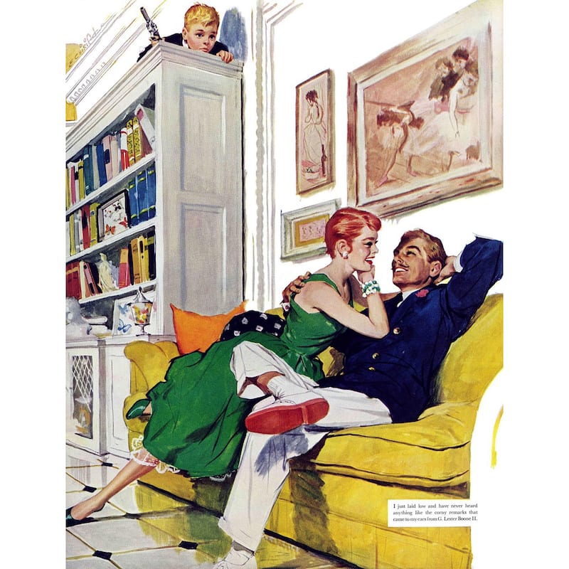 Marmont Hill - My Sister's Mistake by Ernest Chiriaka Painting Print on Canvas - Multi-Color