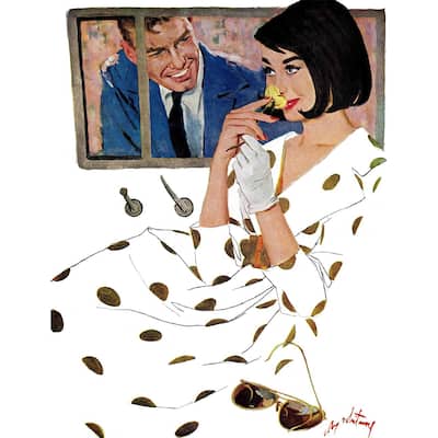 Marmont Hill - The Golden Rose by Coby Whitmore Painting Print on Canvas - Multi-Color