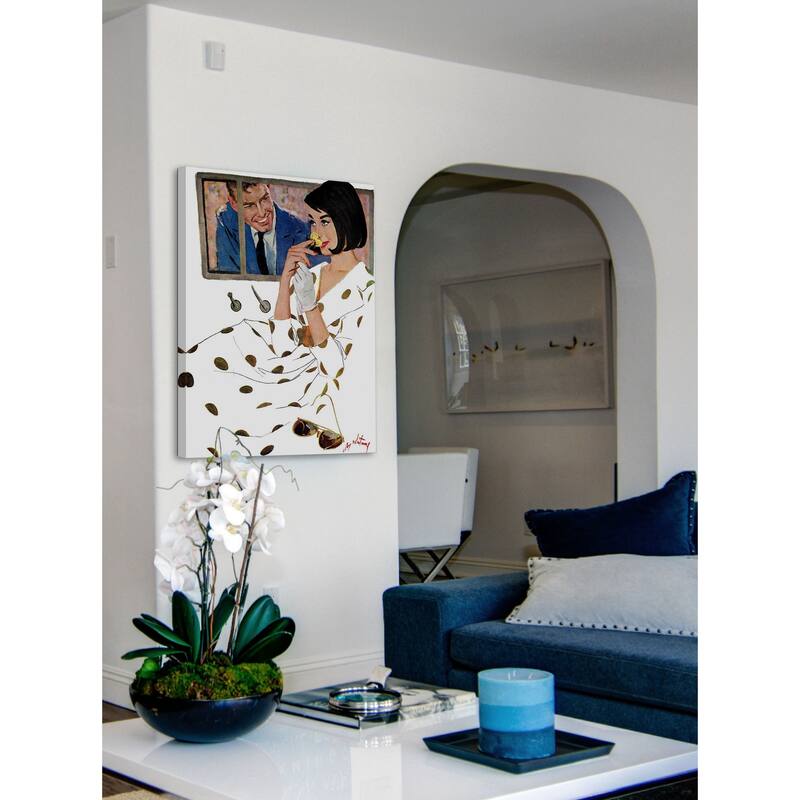 Marmont Hill - The Golden Rose by Coby Whitmore Painting Print on Canvas - Multi-Color