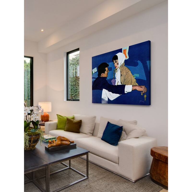 Marmont Hill - Stand-In Girl by Robert Jones Painting Print on Canvas - Multi-Color