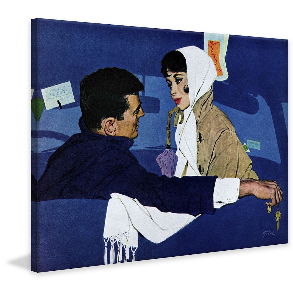 Marmont Hill - Stand-In Girl by Robert Jones Painting Print on Canvas - Multi-Color