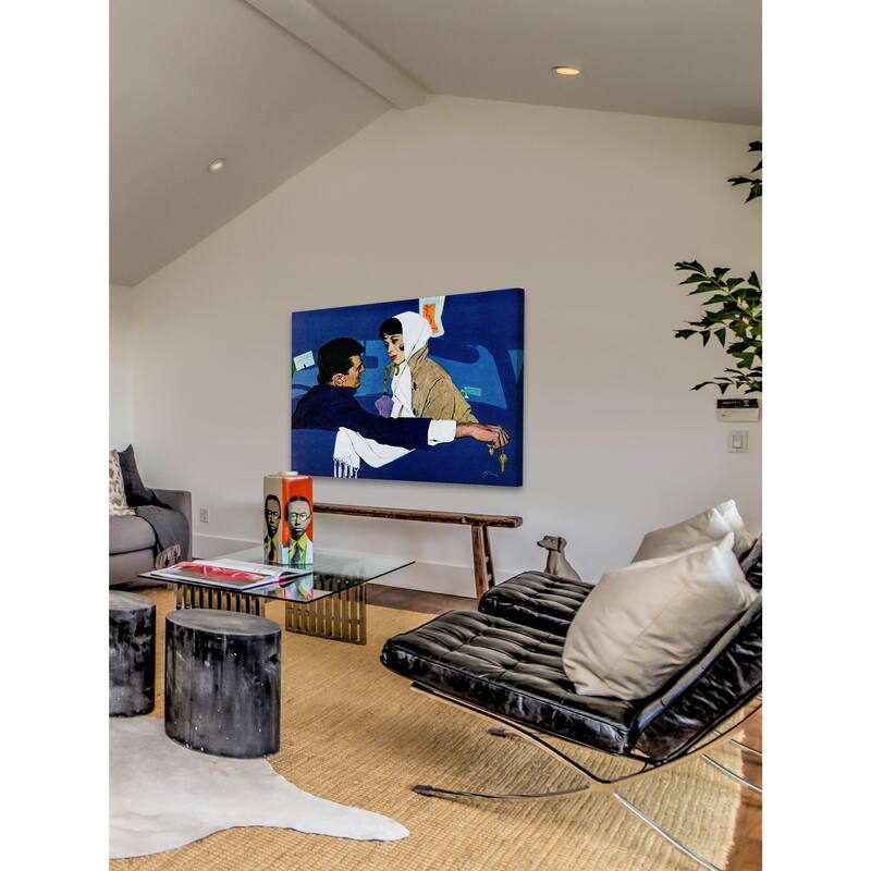 Marmont Hill - Stand-In Girl by Robert Jones Painting Print on Canvas - Multi-Color