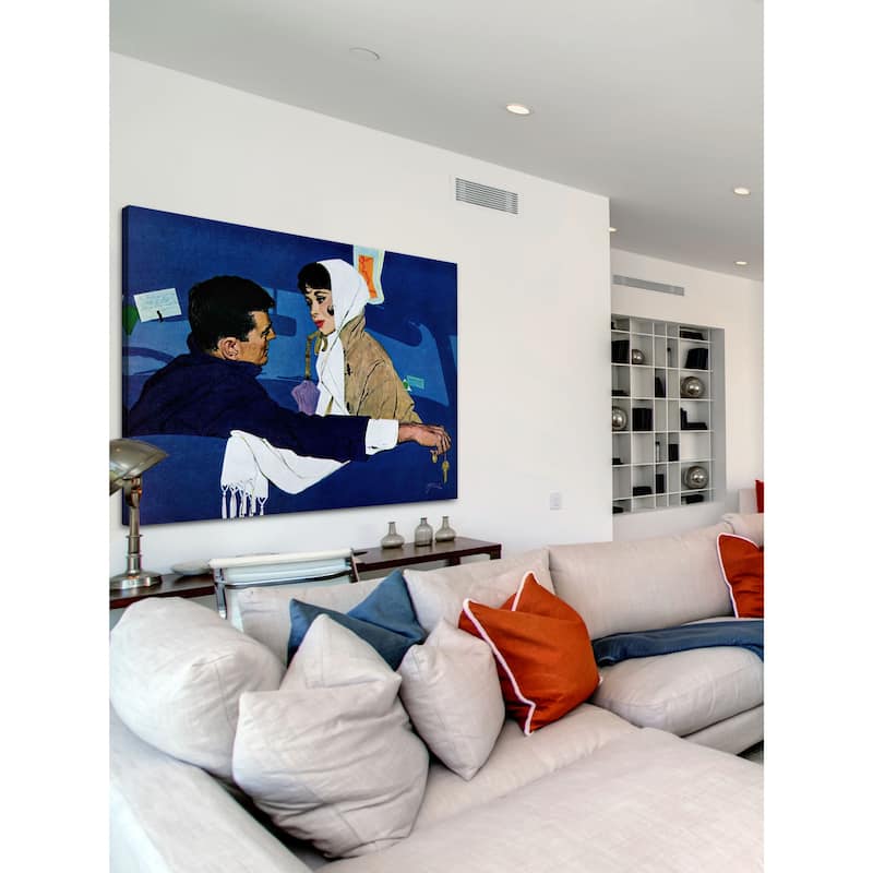 Marmont Hill - Stand-In Girl by Robert Jones Painting Print on Canvas - Multi-Color