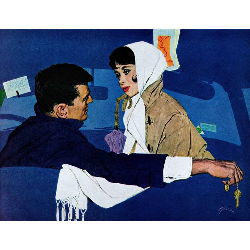 Marmont Hill - Stand-In Girl by Robert Jones Painting Print on Canvas - Multi-Color
