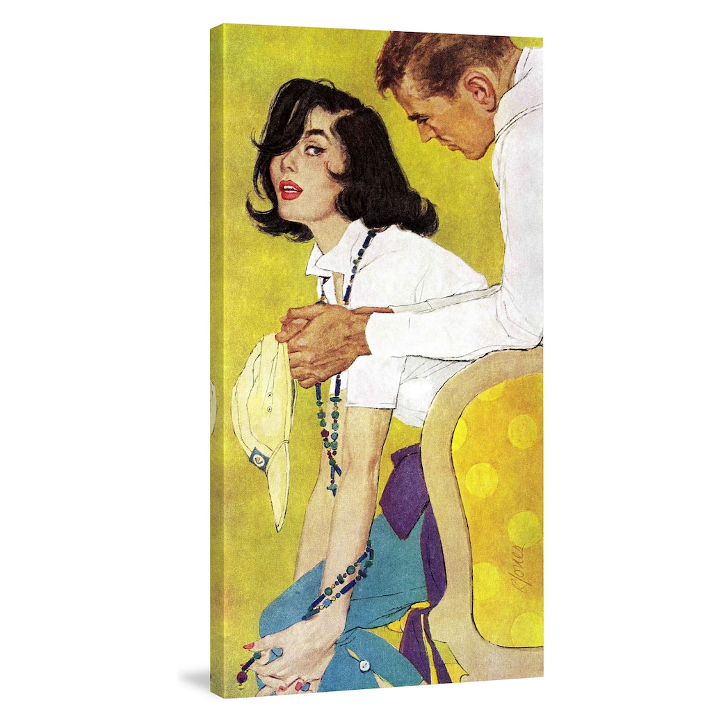 Marmont Hill - Love is a Waiting Game by Robert Jones Painting Print on Canvas - Multi-Color