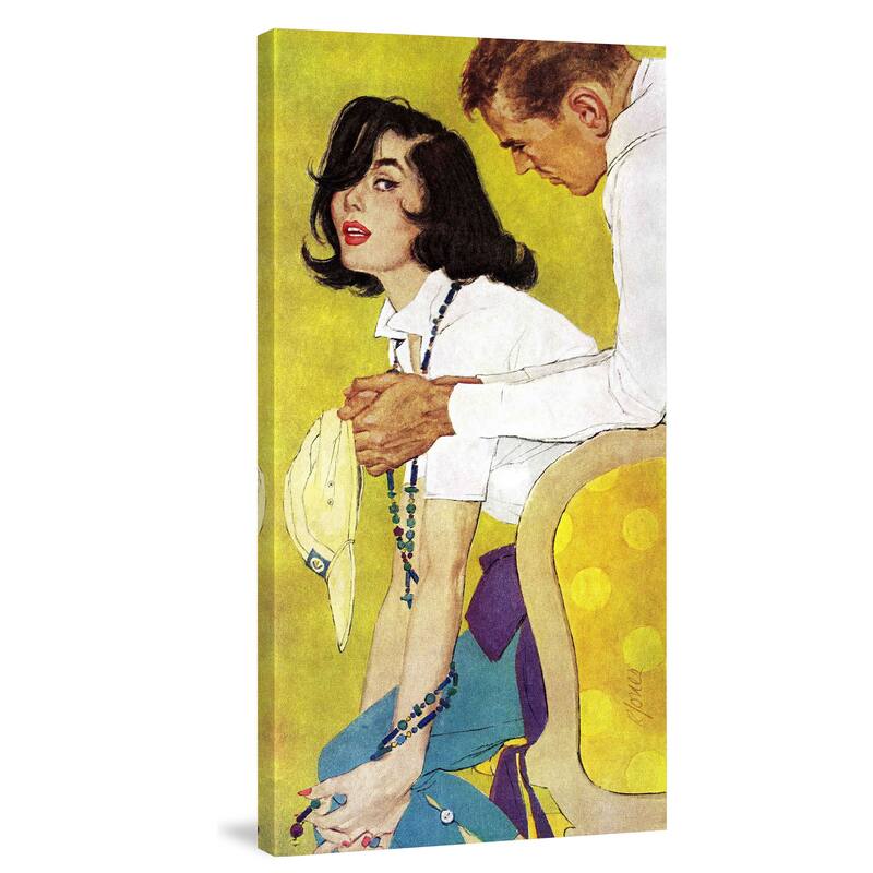 Marmont Hill - Love is a Waiting Game by Robert Jones Painting Print on Canvas - Multi-Color