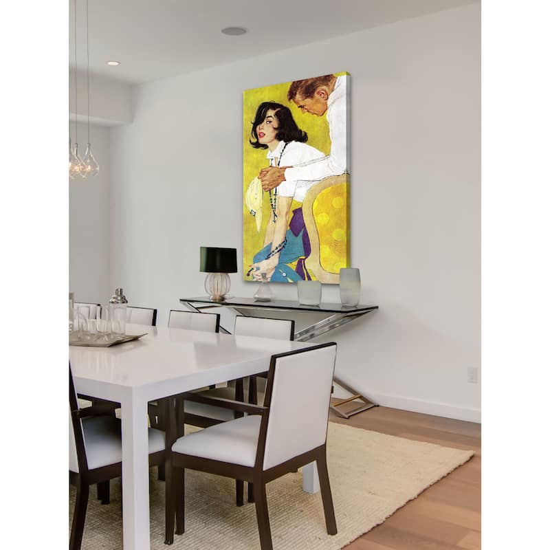 Marmont Hill - Love is a Waiting Game by Robert Jones Painting Print on Canvas - Multi-Color