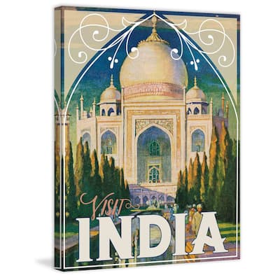 Marmont Hill - Visit India Painting Print on Canvas - Multi-Color