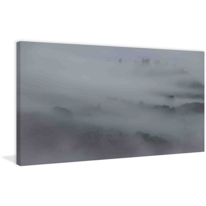Marmont Hill - Peeking Through the Mist Painting Print on Canvas - Multi-Color
