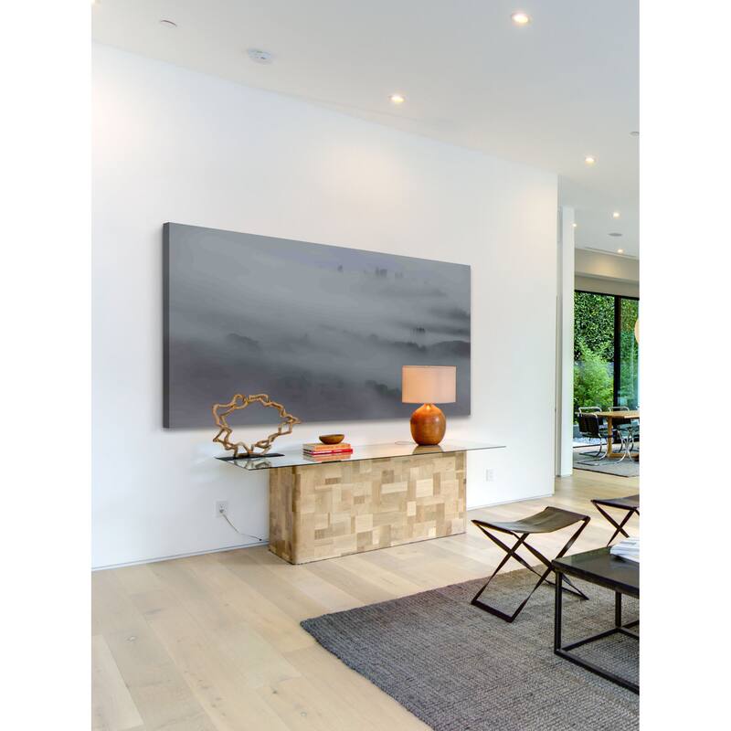 Marmont Hill - Peeking Through the Mist Painting Print on Canvas - Multi-Color