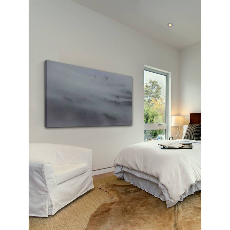 Marmont Hill - Peeking Through the Mist Painting Print on Canvas - Multi-Color