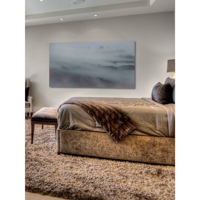 Marmont Hill - Peeking Through the Mist Painting Print on Canvas - Multi-Color