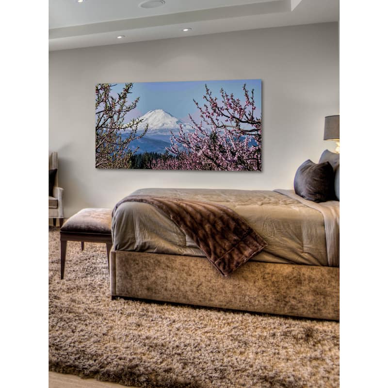 Marmont Hill - Mt. Adams in Spring Painting Print on Canvas - Multi-Color