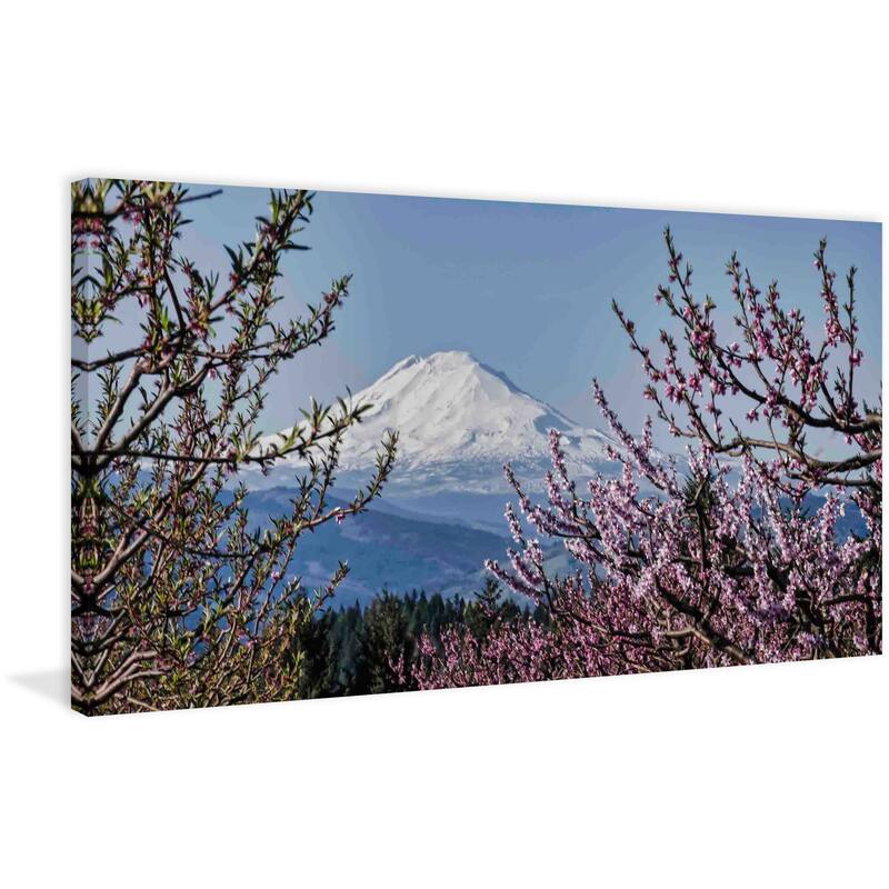 Marmont Hill - Mt. Adams in Spring Painting Print on Canvas - Multi-Color