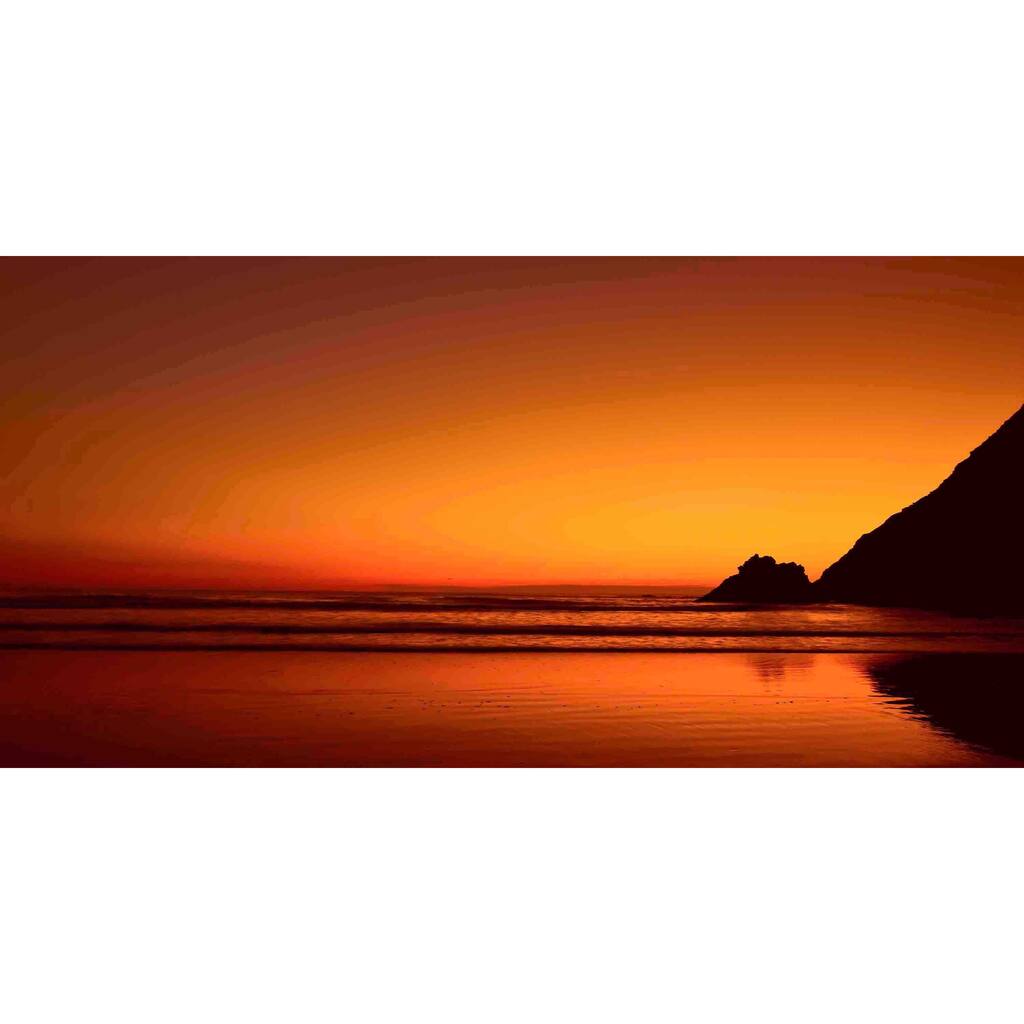 Marmont Hill - Sundown Serenity Painting Print on Canvas - Multi-Color