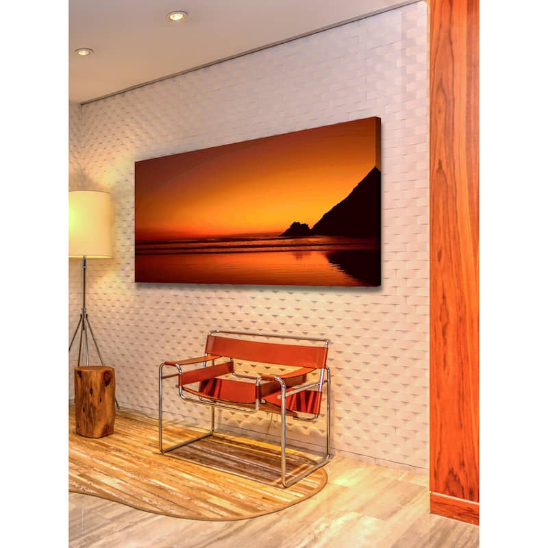 Marmont Hill - Sundown Serenity Painting Print on Canvas - Multi-Color