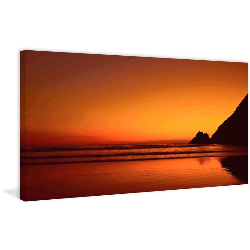Marmont Hill - Sundown Serenity Painting Print on Canvas - Multi-Color