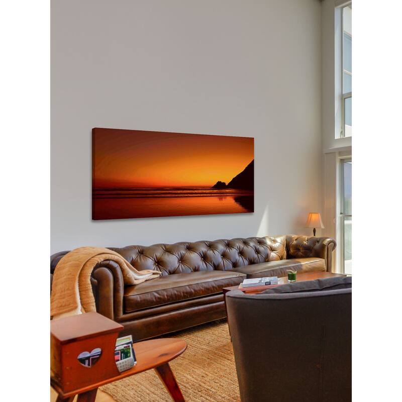 Marmont Hill - Sundown Serenity Painting Print on Canvas - Multi-Color