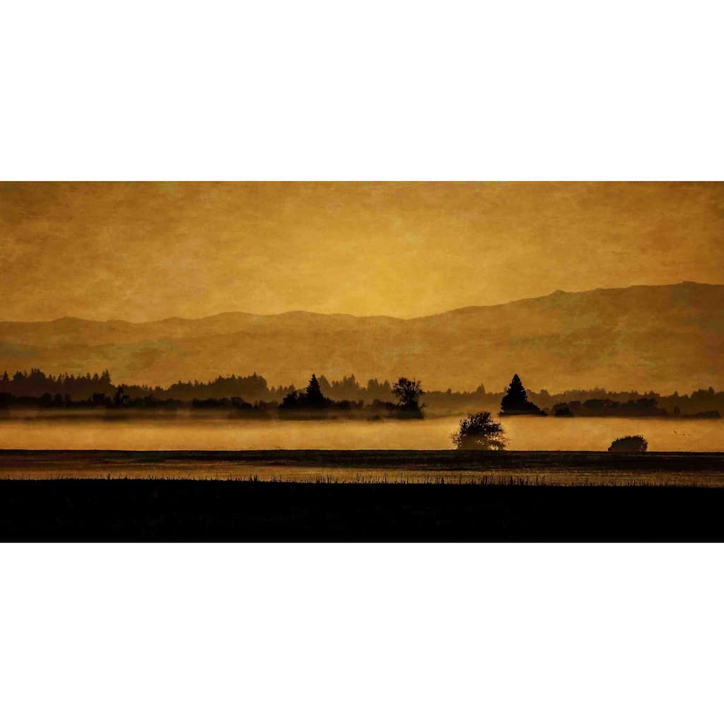 Marmont Hill - Soft Blanket of Fog Painting Print on Canvas - Multi-Color