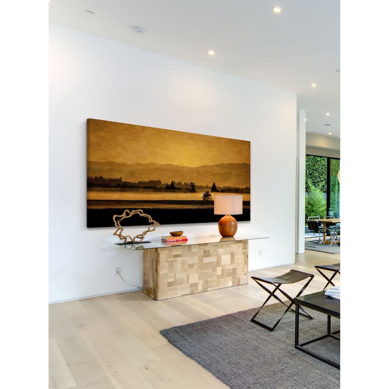 Marmont Hill - Soft Blanket of Fog Painting Print on Canvas - Multi-Color