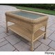 Premium 29 x 17.5 Resin Wicker Coffee Table - Thumbnail 1