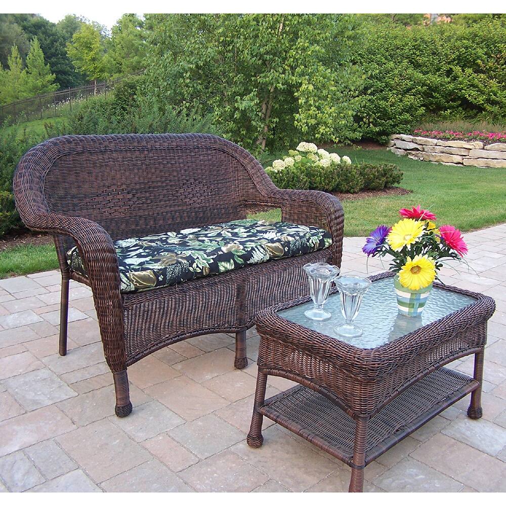 Premium Cushioned Resin Wicker 2-piece Set