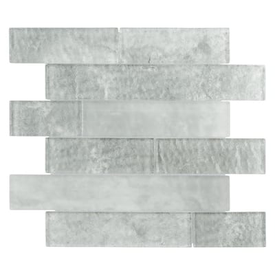 Merola Tile 11.625x11.75-inch Iglu Panel Ash Glass Mosaic Wall Tile (10 tiles/9.5 sqft.) - 11.6" x 11.7" x .35" each