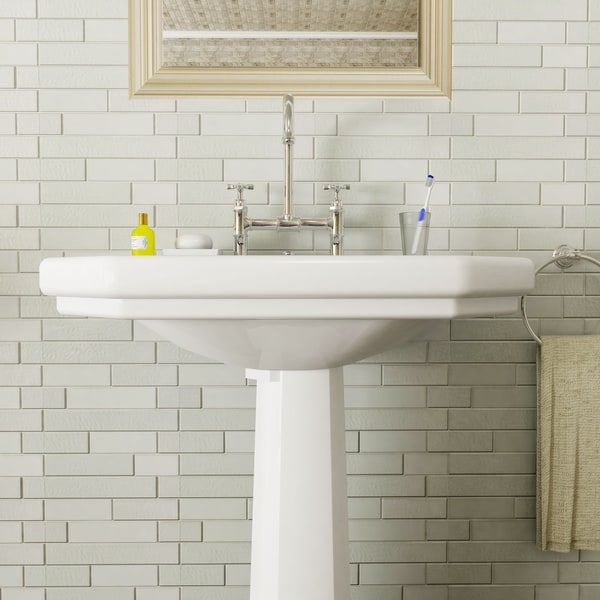 SomerTile 11.625x11.75inch Iglu Panel Glacier White Glass Wall Tile (10 tiles/9.5 sqft.) Free