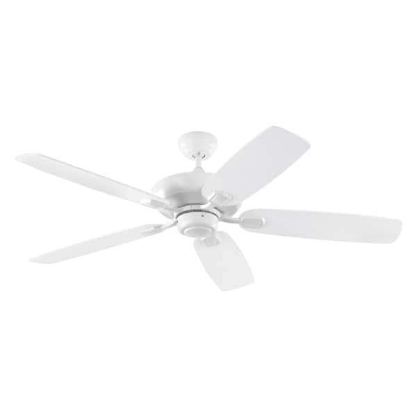 Shop Monte Carlo Colony Max 5 Blade Rubberized White Ceiling Fan