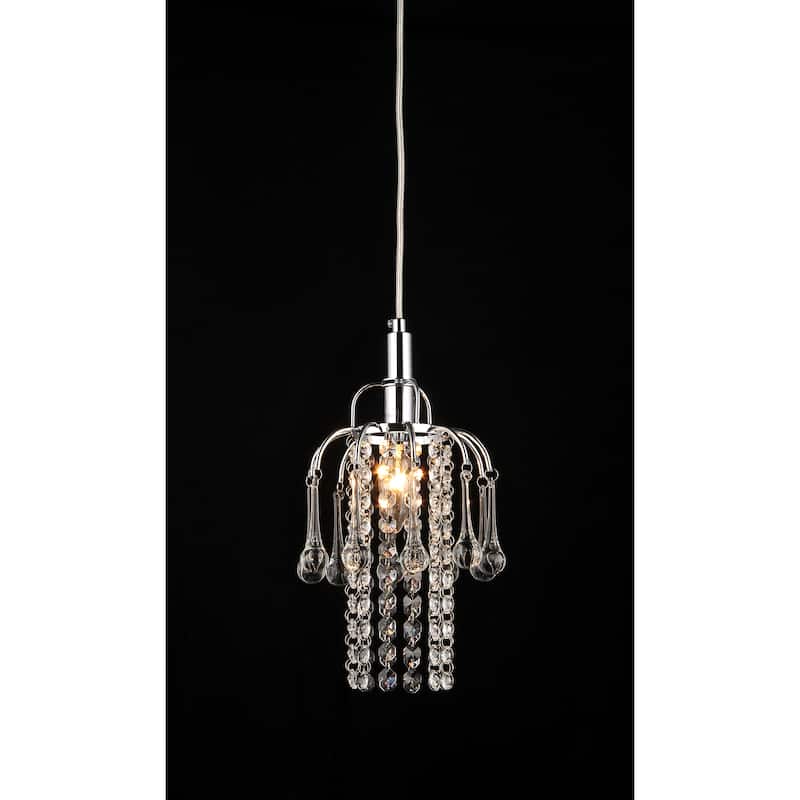 Warehouse of Tiffany Joey 1-light Crystal Chrome Chandelier