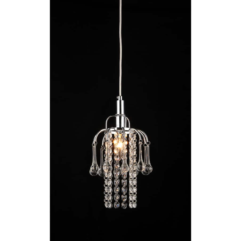 Warehouse of Tiffany Joey 1-light Crystal Chrome Chandelier