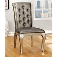 Shop Furniture of America Glendel Glam Crystal Tufted 