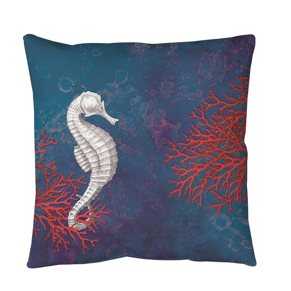 Sea star Bay Seahorse Throw or Floor Pillow