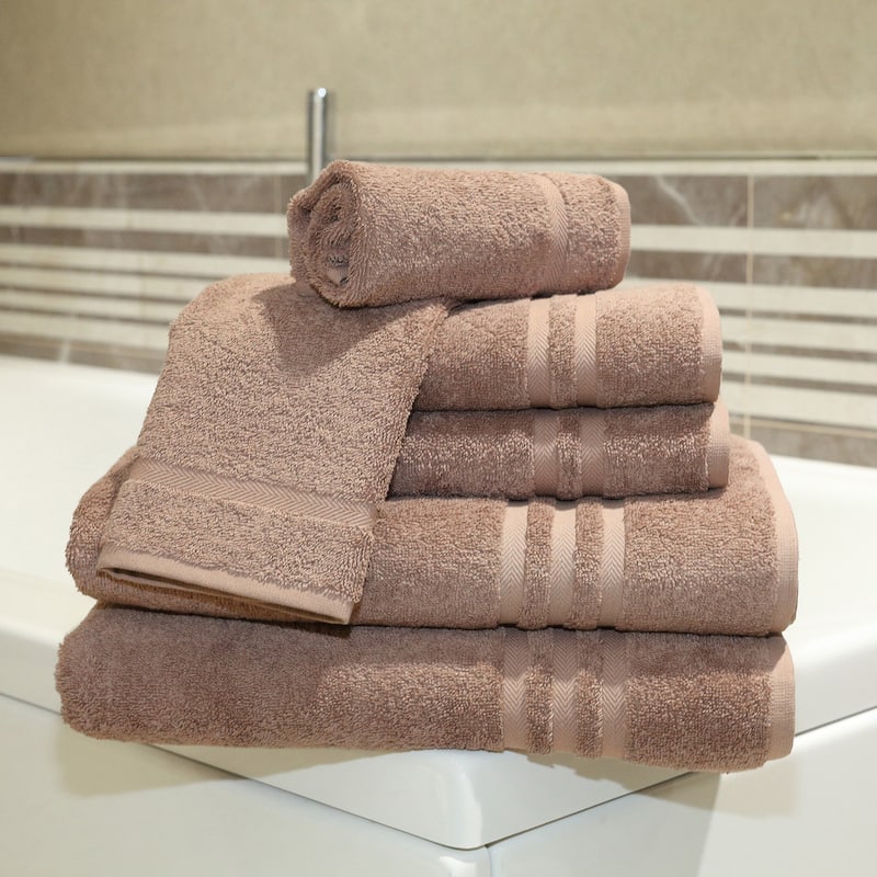 Copper Grove Tracadie Turkish Cotton 6-piece Terry Bath Towel Set