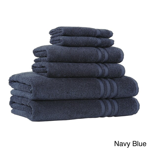 dark blue towels