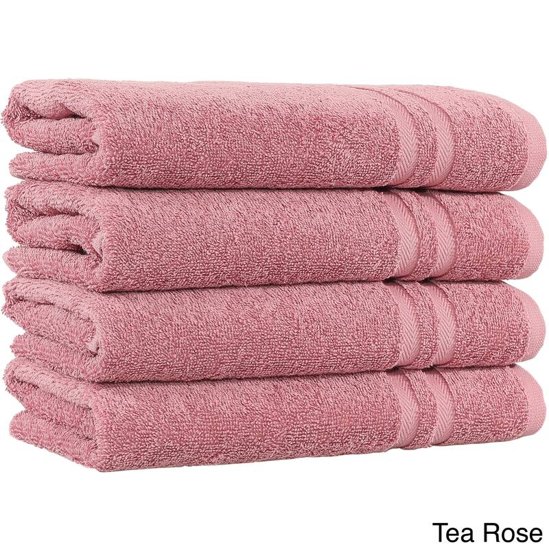 Copper Grove Tracadie Turkish Cotton 4-piece Terry Hand Towels - Rose