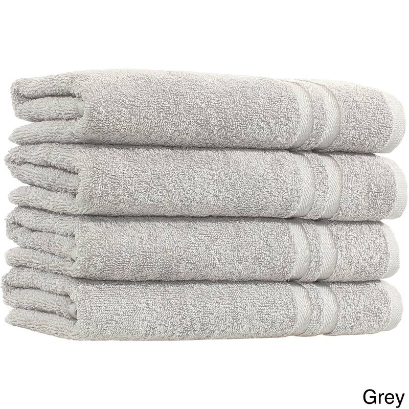 Copper Grove Tracadie Turkish Cotton 4-piece Terry Hand Towels - Grey