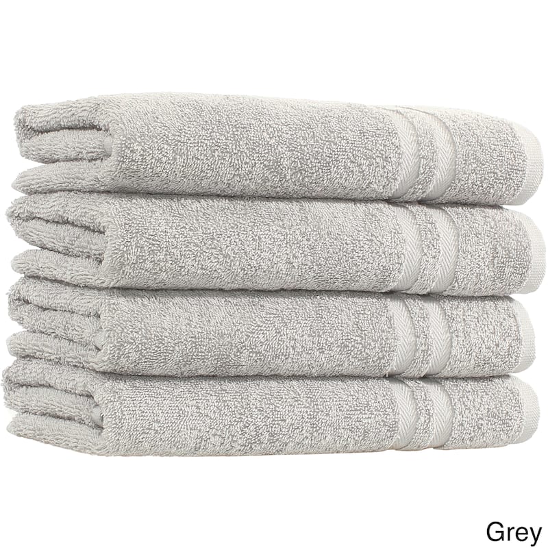 Copper Grove Tracadie Turkish Cotton 4-piece Terry Hand Towels - Grey