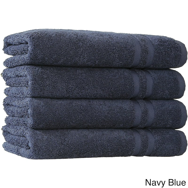 Copper Grove Tracadie Turkish Cotton 4-piece Terry Hand Towels - Navy Blue