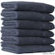 Authentic Hotel and Spa Omni Turkish Cotton Terry Washcloths (Set of 6) - Navy Blue