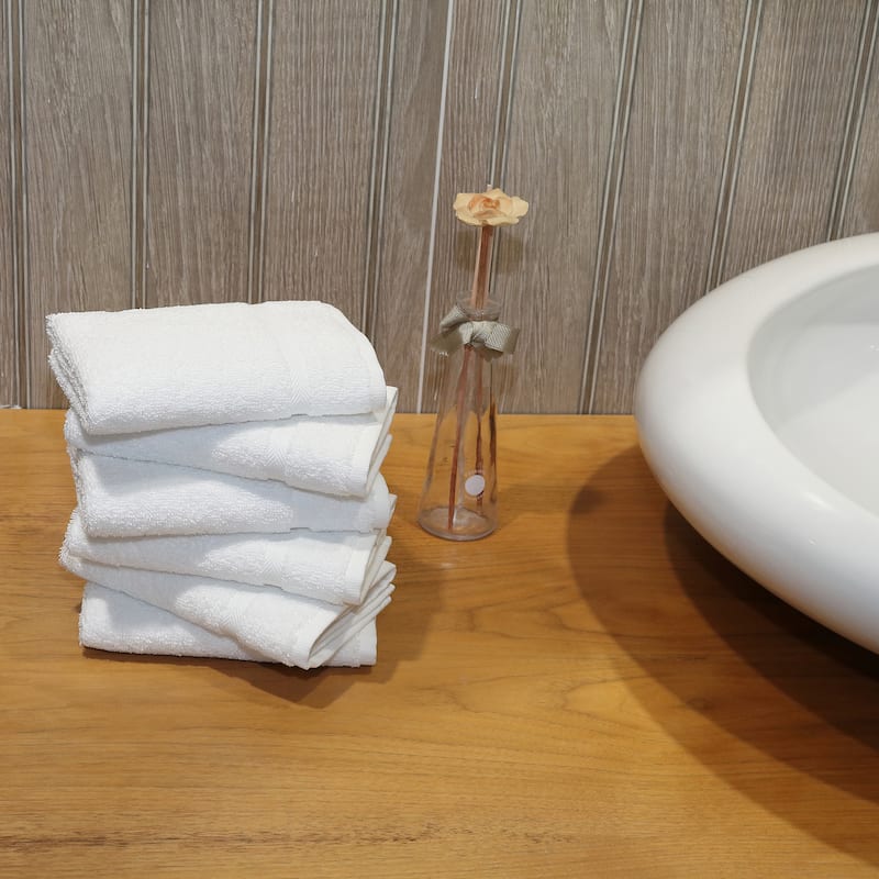 Authentic Hotel and Spa Omni Turkish Cotton Terry Washcloths (Set of 6)