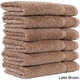 preview thumbnail 6 of 16, Authentic Hotel and Spa Omni Turkish Cotton Terry Washcloths (Set of 6) Latte