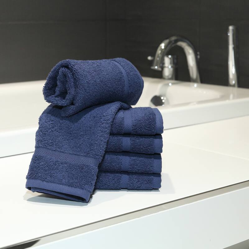 Authentic Hotel and Spa Omni Turkish Cotton Terry Washcloths (Set of 6)