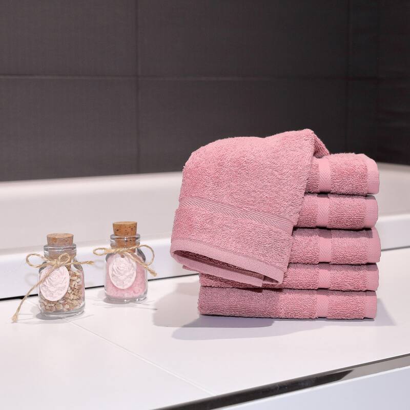 Authentic Hotel and Spa Omni Turkish Cotton Terry Washcloths (Set of 6)